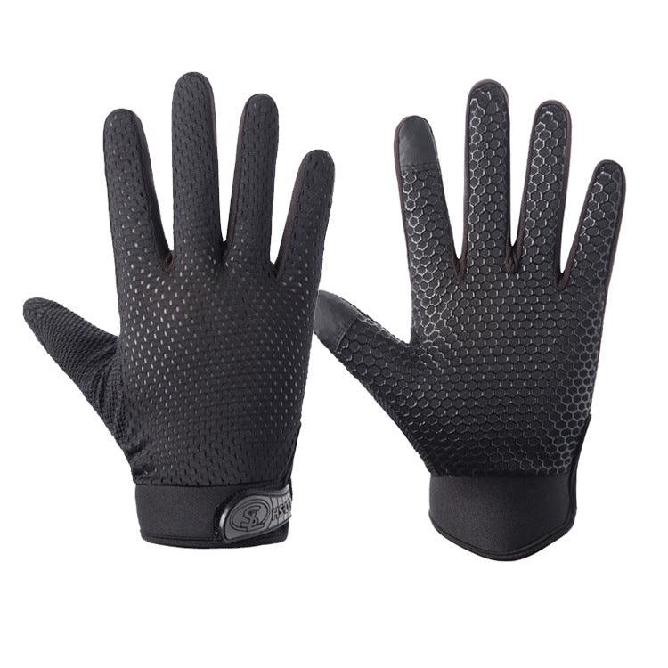 Breathable Full Finger Cycling Gloves with Touch Screen and Antiskid Features