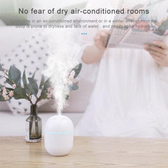 Ultrasonic Aromatherapy Humidifier with USB Power and Silent Operation for Home and Bedroom