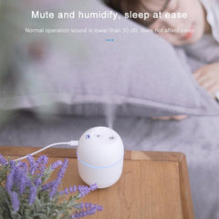 Ultrasonic Aromatherapy Humidifier with USB Power and Silent Operation for Home and Bedroom