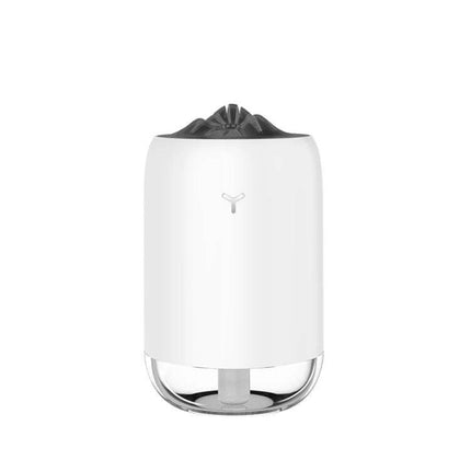Car Portable Humidifier Pearl White With Night Light compact 260ml USB car humidifier with night light, quiet operation for commutes