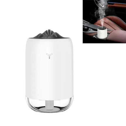 Car Portable Humidifier Pearl White With Night Light