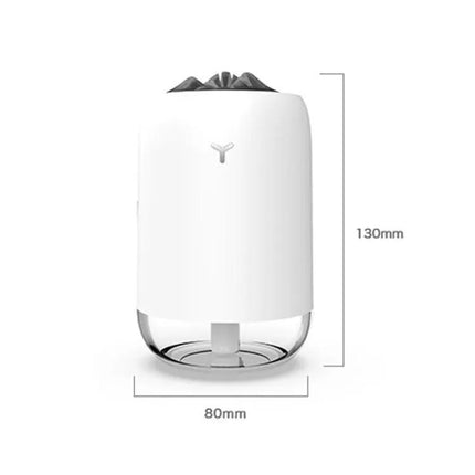 Car Portable Humidifier Pearl White With Night Light