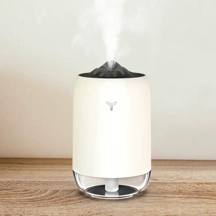Car Portable Humidifier Pearl White With Night Light