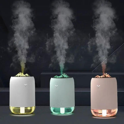 Car Portable Humidifier Pearl White With Night Light