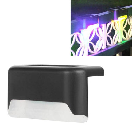 Solar Staircase Light For Outdoors Warm White Stairs Garden - IP65 ABS/PC solar step light in black or brown for decks and garden paths