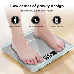 Smart Human Body Weight and Fat Measurement Scale with Tempered Glass Surface