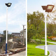 Luz de calle solar Iluminación de carretera impermeable para exteriores Luz de calle inteligente con control remoto