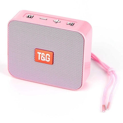 T And G Portable Bluetooth Speaker For Daily Commute Use compact pink speaker for commute park and travel (100 chars)
