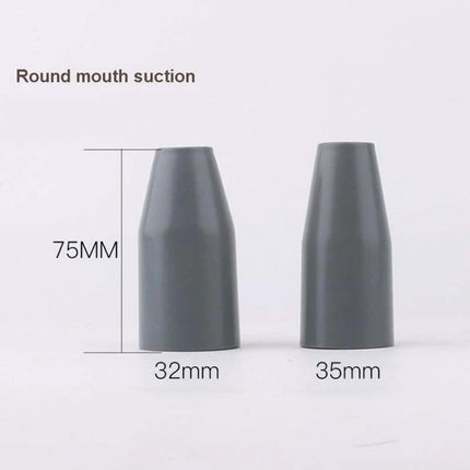 9-in-1 Vacuum Cleaner Accessory Set for Household Cleaning, 32/35mm showing 32mm and 35mm round mouth suction nozzles (75mm height)