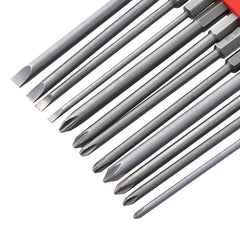 Magnetic S2 Steel 12-Piece Electric Tool Screwdriver Bit Set