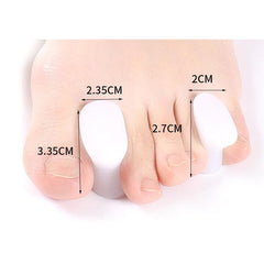 10 pares de separadores de dedos de gel, herramienta para el cuidado de los pies, enderezador de juanete de silicona para el dedo gordo del pie, protector de juanete valgus hallux, corrector de alineación