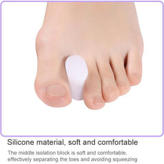 Silicone Gel Toe Separators - 10 Pairs Bunion Corrector & Foot Alignment Tool for Hallux Valgus Relief