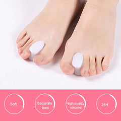 Silicone Gel Toe Separators - 10 Pairs Bunion Corrector & Foot Alignment Tool for Hallux Valgus Relief