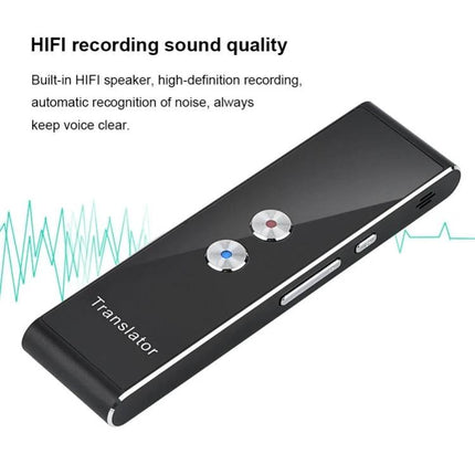 Voice Translator for Travel, Business, and Daily Learning portable device with HiFi recording and dual buttons for real-time speech translation