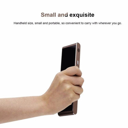 Voice Translator for Travel, Business, and Daily Learning handheld compact device shown in hand for portable on-the-go translation