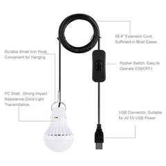 Luz de emergencia para acampar con bombilla USB