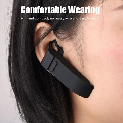 A Practical Voice Translator for Daily Travel Conversations Bluetooth earphone translator shown worn comfortably on ear