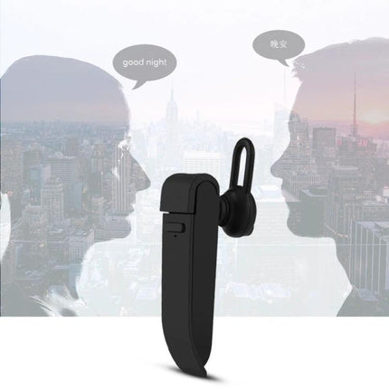 Alt Tag: A Practical Voice Translator for Daily Travel Conversations Bluetooth earphone translator device showing two people speaking