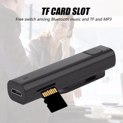 Earphone for Translating Languages During Travel and Business Meetings Bluetooth earbud with TF card slot and micro USB port