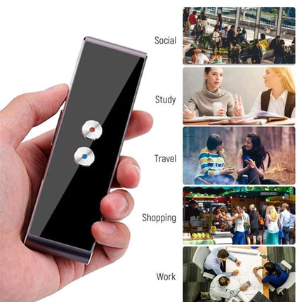Salange Portable Translator for Everyday Travel and Learning handheld device used for travel, study, social and shopping communication