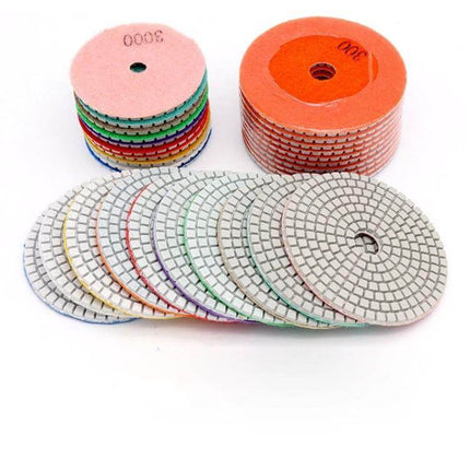 Diamond Flexible Polishing Pads For Stone Surfaces - multi-grit round diamond polishing discs for granite marble quartz