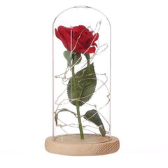 Rosas artificiales frescas luminosas con luces LED intermitentes, flores decorativas románticas para bodas, regalos de San Valentín para enviar a los amantes en su cumpleaños