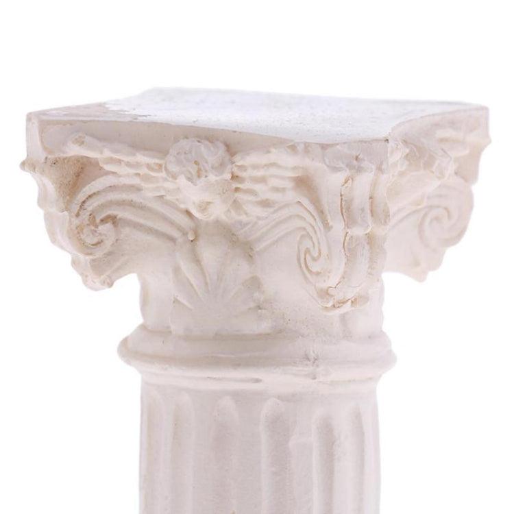 Columna romana de resina para decoración de jardines, dioramas y paisajes