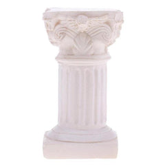 Columna romana de resina para decoración de jardines, dioramas y paisajes