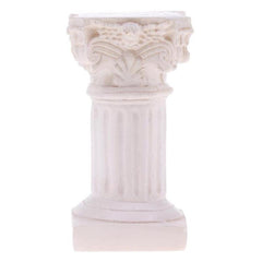 Columna romana de resina para decoración de jardines, dioramas y paisajes