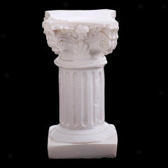 Columna romana de resina para decoración de jardines, dioramas y paisajes