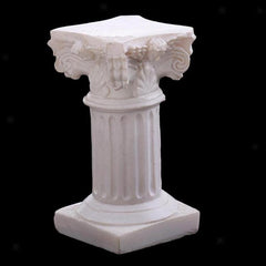 Columna romana de resina para decoración de jardines, dioramas y paisajes