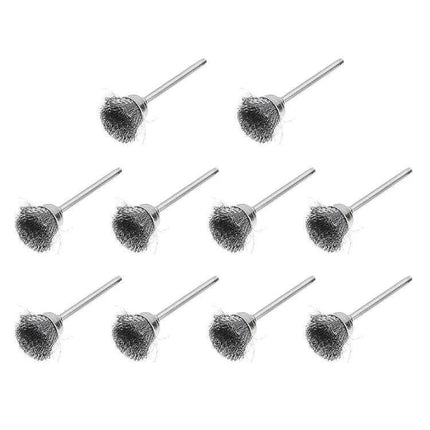 Wire Brush Set for Metal Descaling and Polishing Pen Shape — steel wire bristle pen‑shape brushes with alloy handles for rust, paint and burr removal