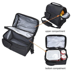 Insulated Waterproof Lunch Bag - Reusable Multifunctional Zippered Lunch Box