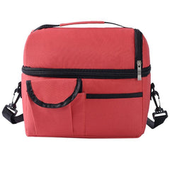 Insulated Waterproof Lunch Bag - Reusable Multifunctional Zippered Lunch Box