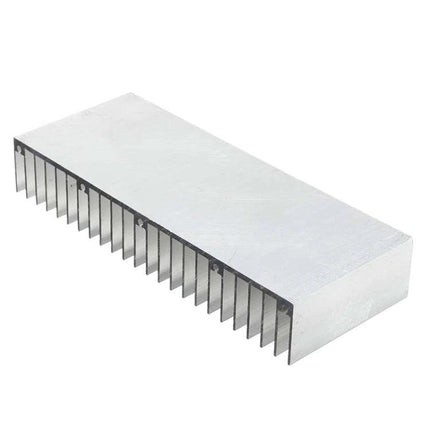 Aluminum Heat Sink for Electronic Component Cooling, 150x60x25mm silver extruded finned cooler for circuit boards and power ICs