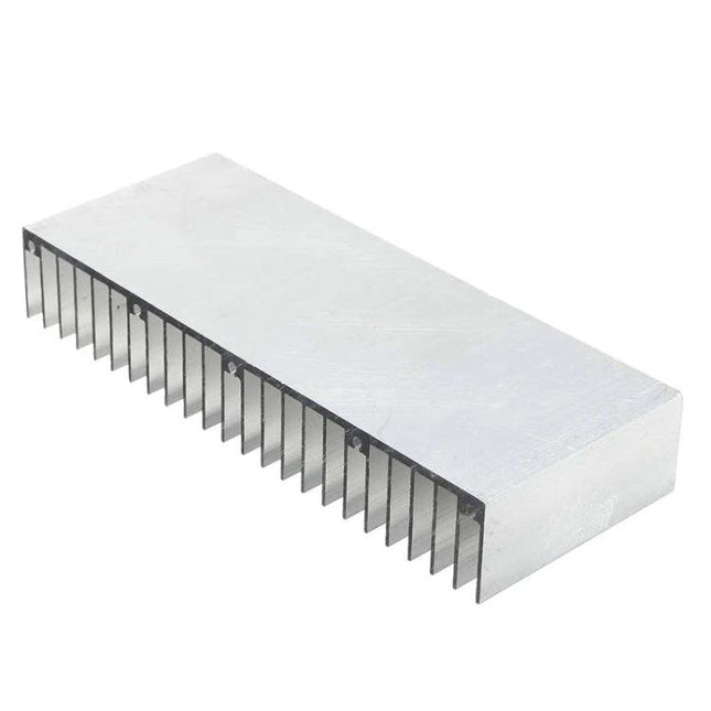 Aluminum Heat Sink for Electronic Component Cooling, 150x60x25mm silver extruded finned cooler for circuit boards and power ICs