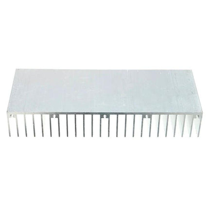 Aluminum Heat Sink for Electronic Component Cooling, 150x60x25mm - silver aluminum finned cooler for circuit boards and power ICs