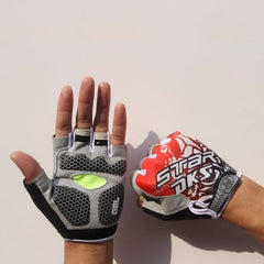 Half-Finger Shock-Absorbing Fitness Gloves for Cycling and Weight Training