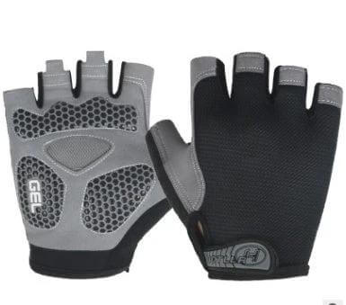 Cycling Gel-Padded Anti-Slip Half-Finger Gloves For Fitness – unisex breathable gel-padded cycling and fitness gloves with moisture-wicking fabric