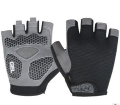 Half-Finger Shock-Absorbing Fitness Gloves for Cycling and Weight Training