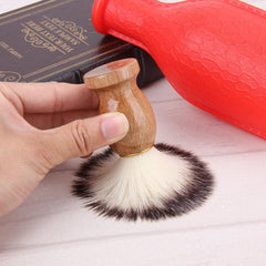 Badger Hair Shaving Brush with Wood Handle for Beard and Facial Cleaning – Premium Shave Tool