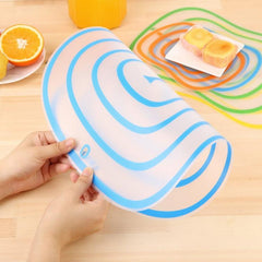 Set of 6 Flexible, Eco-Friendly Transparent PP Cutting Boards for Kitchen Use