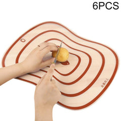 Set of 6 Flexible, Eco-Friendly Transparent PP Cutting Boards for Kitchen Use