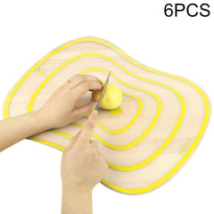 Set of 6 Flexible, Eco-Friendly Transparent PP Cutting Boards for Kitchen Use