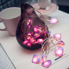 Heart-Shaped LED Fairy String Lights for Enchanting Home Decor