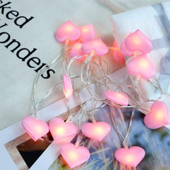 Heart-Shaped LED Fairy String Lights for Enchanting Home Decor