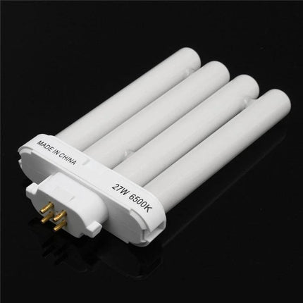 Compact Fluorescent Tube for Everyday Indoor Lighting Solutions - 27W 6500K cool white quad tube, G24 base