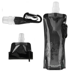 Ultra-Compact 0.5L Foldable Silicone Hydration Flask - Lightweight and Waterproof Bottle for Hiking and Outdoor Adventures