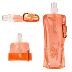 Ultra-Compact 0.5L Foldable Silicone Hydration Flask - Lightweight and Waterproof Bottle for Hiking and Outdoor Adventures