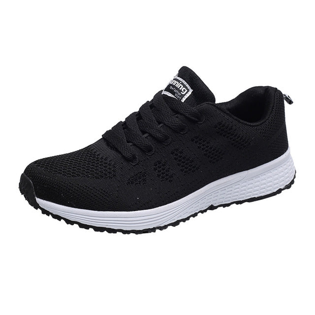 Baskets plates respirantes en maille Chaussures de course Chaussures décontractées pour femmes